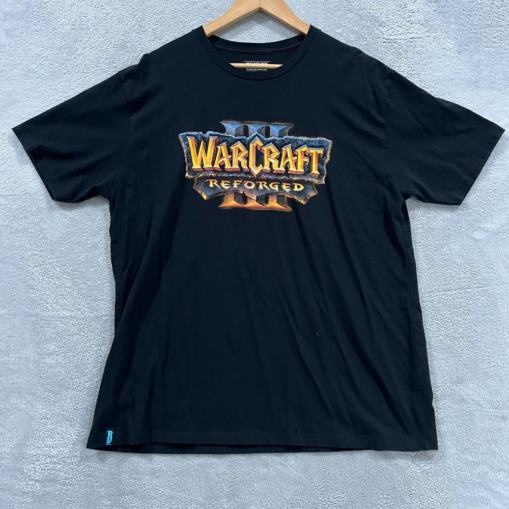 World Of Warcraft III Reforged Blizzard Video Game T Shirt XL Black Gamer Gaming